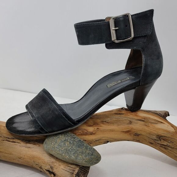 Paul Green strappy black leather heels - Picture 15 of 16